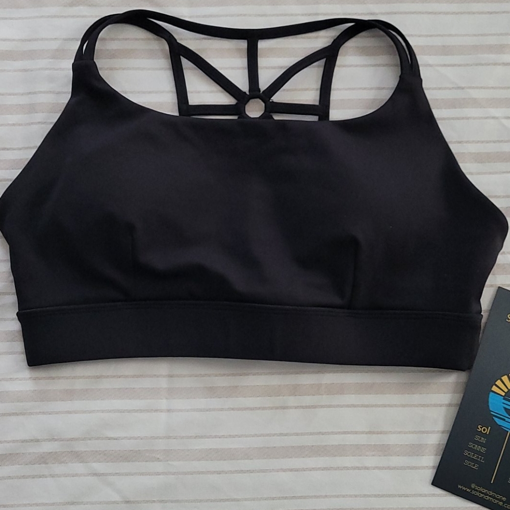 NWT Sol & Mane Alexandria black bra